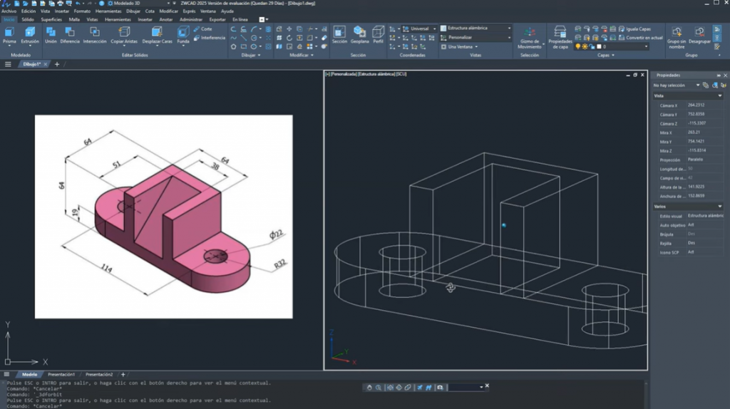 ZWCAD para dibujos isométricos