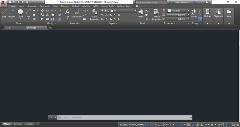 Interfaz AutoCAD