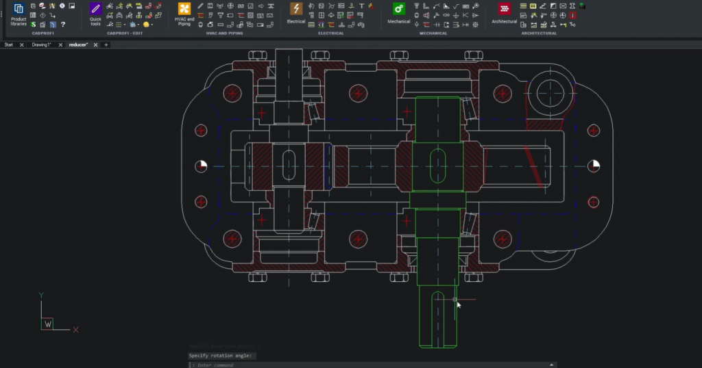 CADprofi, CADprofi generador de ejes