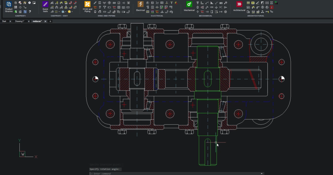 CADprofi, CADprofi generador de ejes