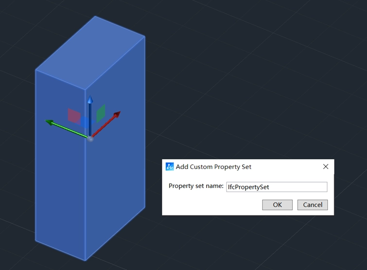 . Cuadro de diálogo Agregar Conjunto de Propiedades Personalizadas
