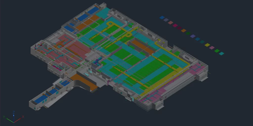 Efecto de visualización después de importar el archivo IFC