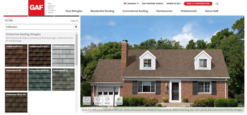 gaf-home-interface copia Los 10 mejores programas de diseño exteriores de viviendas (herramientas de escritorio y online)