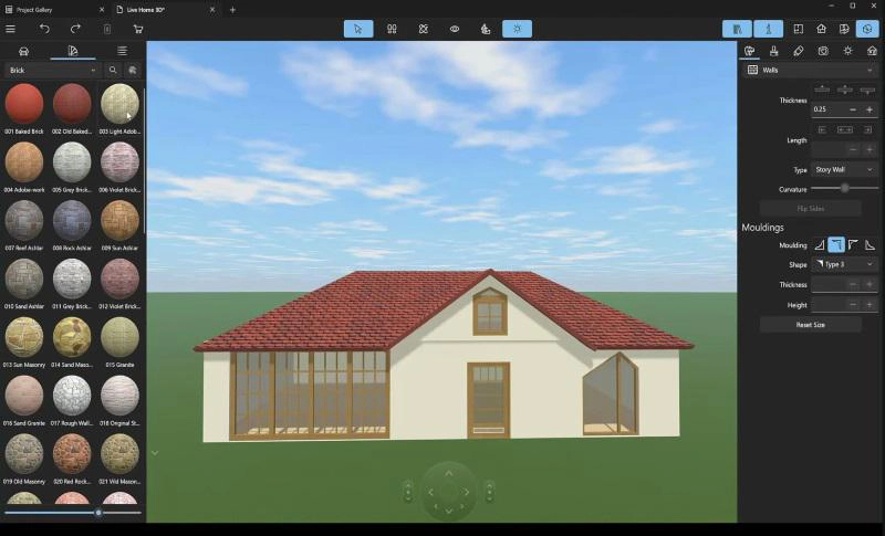 live-home-3d-main-interface copia Los 10 mejores programas de diseño exteriores de viviendas (herramientas de escritorio y online)