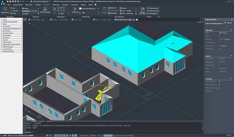zwcad-architectural-design copia Los 10 mejores programas de diseño exteriores de viviendas (herramientas de escritorio y online)