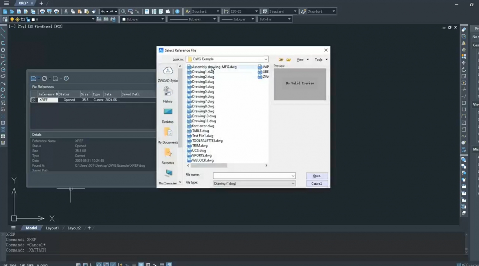 Comando REFX, Comando XREF